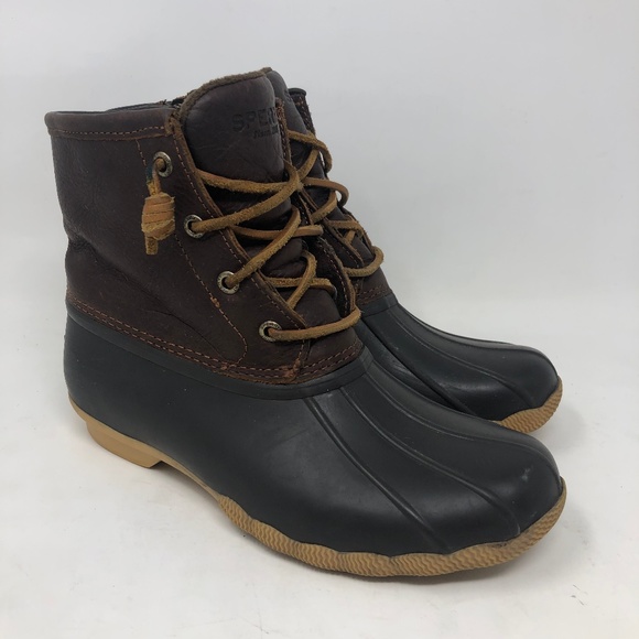 leather sperry boots